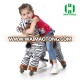 HI good quality mechanical riding toy horse on wheels for kid and adult