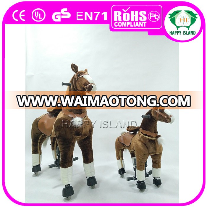 HI good quality big toy horses for sale adult ride on toys riding horse on wheels